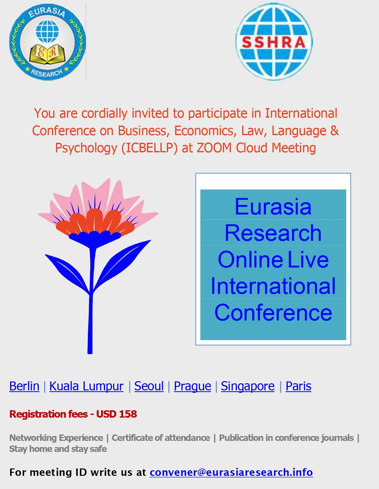 2022 – XXVI International Conference on Business, Economics, Law, Language & Psychology (ICBELLP), 18-19 December, Bali